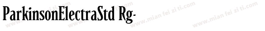 ParkinsonElectraStd Rg字体转换